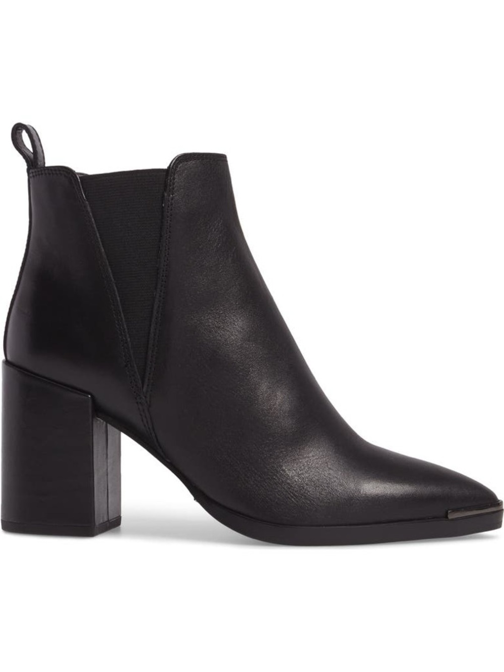 Tony Bianco Bello Black Leather Bootie Size 8 EUC